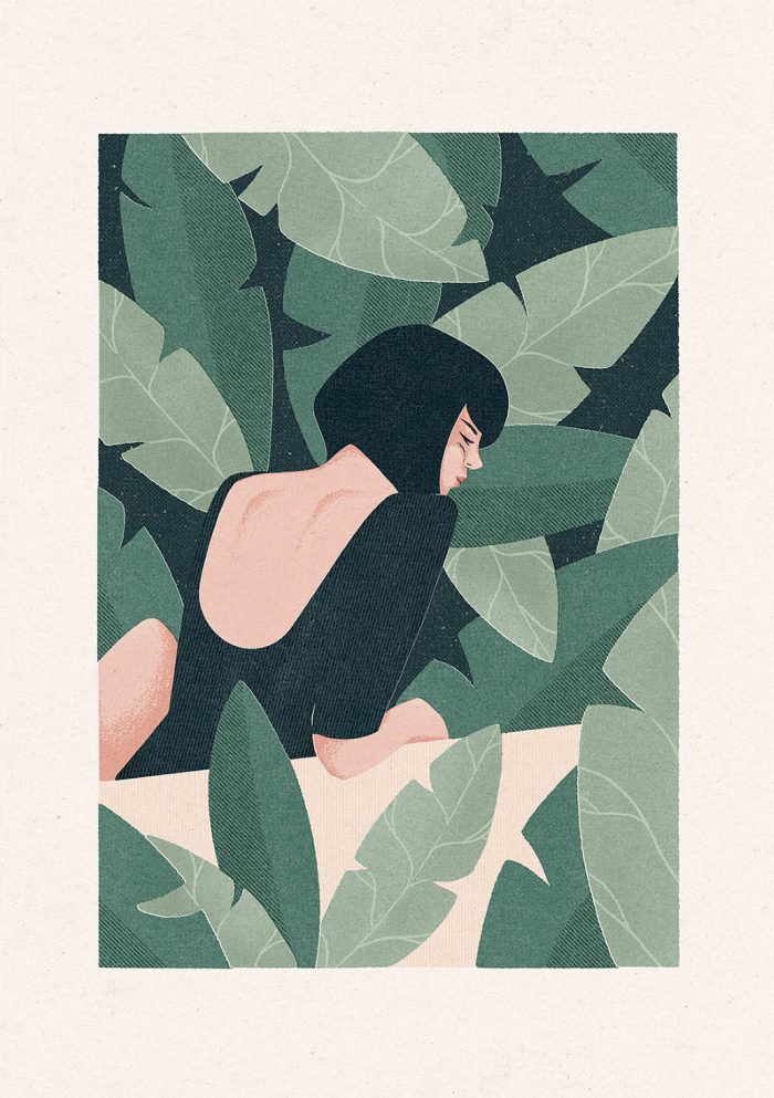 Jungle, Iskra Tsoneva, Flickers and Lines Illustration