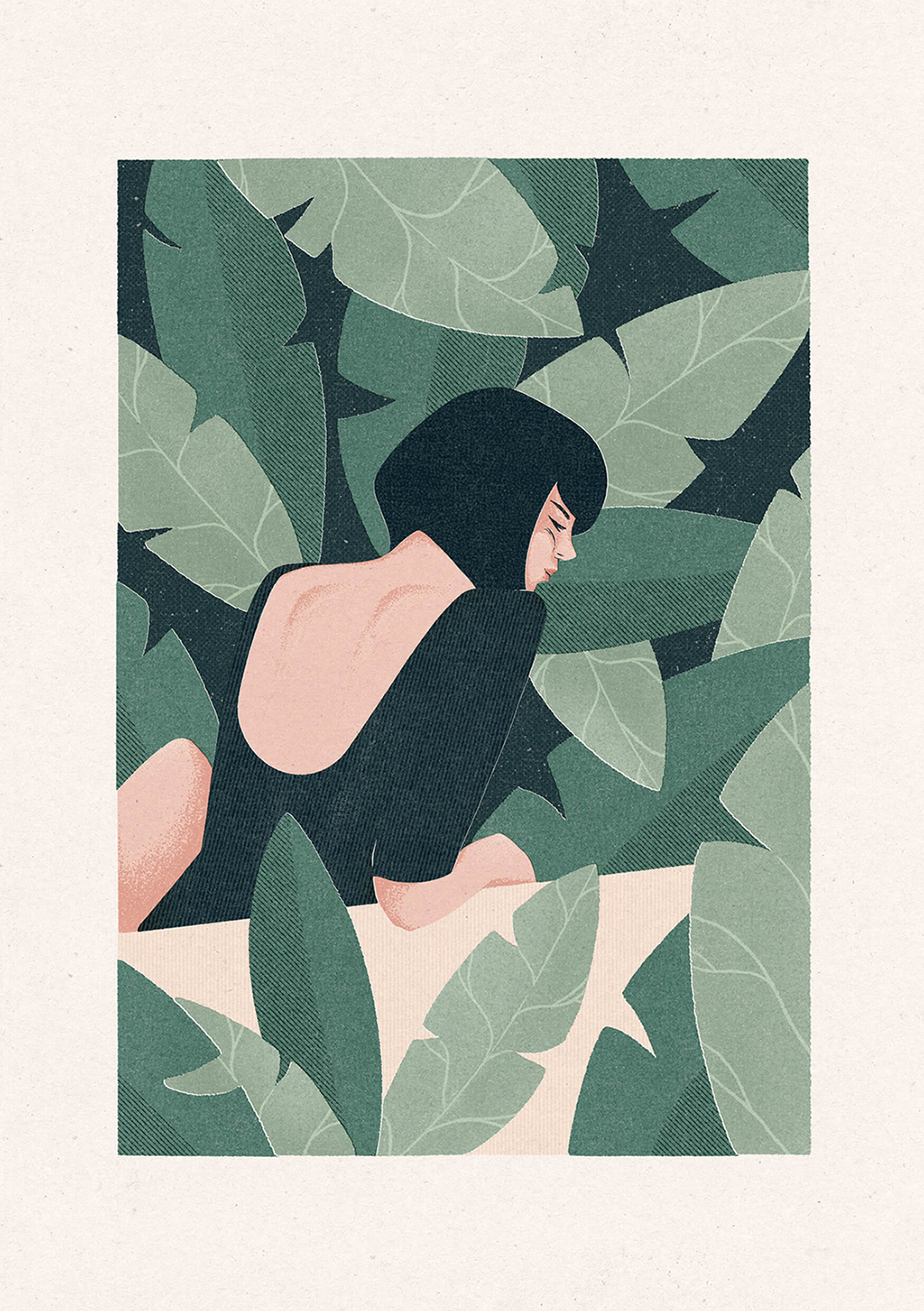 Jungle, Iskra Tsoneva, Flickers and Lines Illustration
