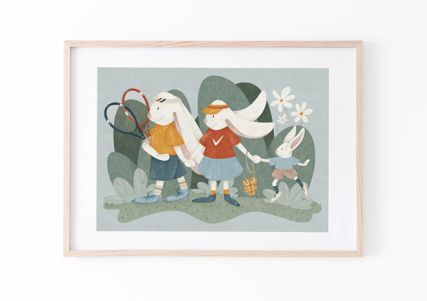 Tennis Team, Iskra Tsoneva, Flickers and Lines Illustration